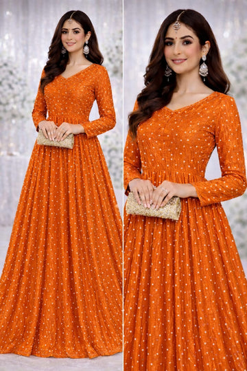 Luxury Shamooze Silk Party Wear Fabrics Collection (Unstitched)